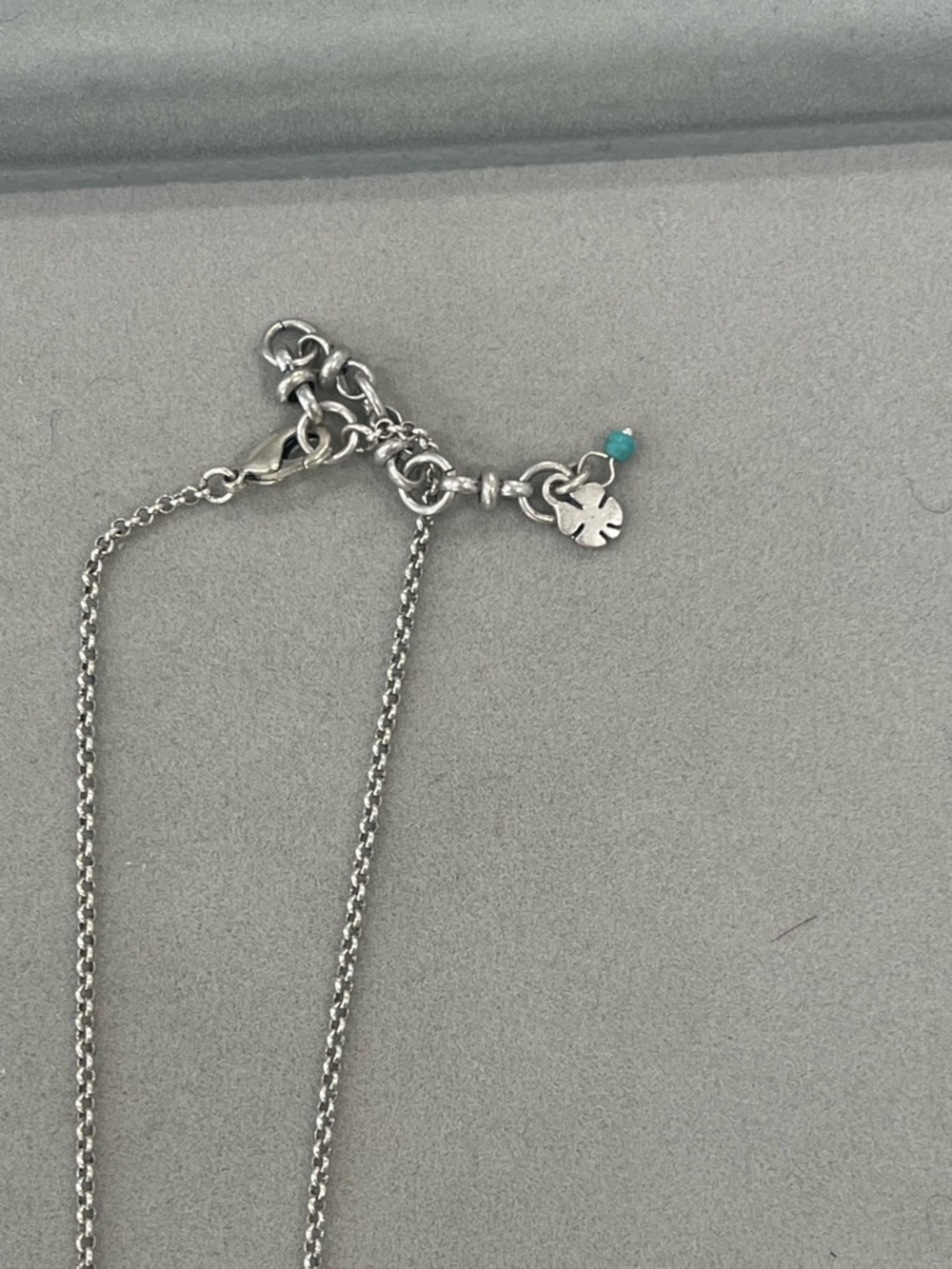 Lucky Brand Silver-Tone Layered Necklace with Turquoise Accents - Picture 5 of 8